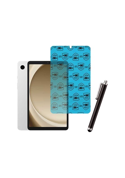 Samsung Galaxy Tab A9 X110 Uyumlu Tablet Kılıfı Cam Ekran Koruyucu Kalem Set Kapaklı Kılıf