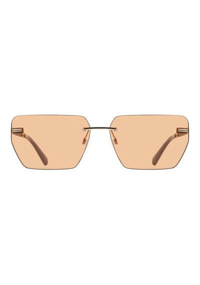 Calvin Klein Jeans Ckj 25207s 721 62 Unisex Geometrik Gold Metal Güneş Gözlüğü Altın