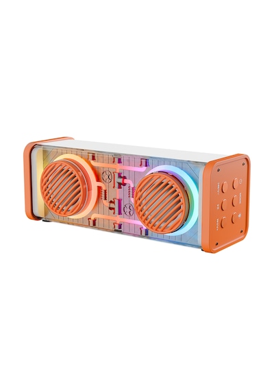 Mikado Md-56bt Turuncu Beyaz Aux + Usb + Bluetooth Destekli 10w 1500mah Taşınabilir Speaker