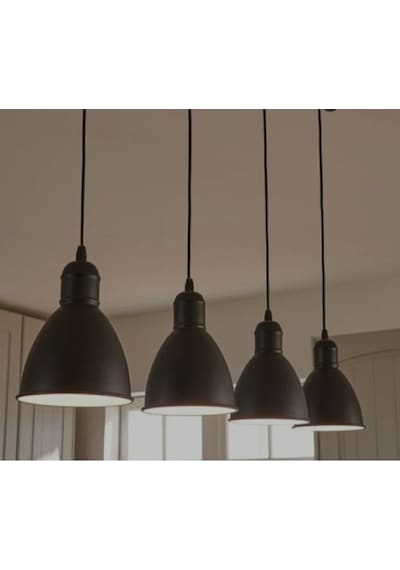 Mylights Retro Rustik Masa Üstü Dörtlü Metal Avize 100Cm Si