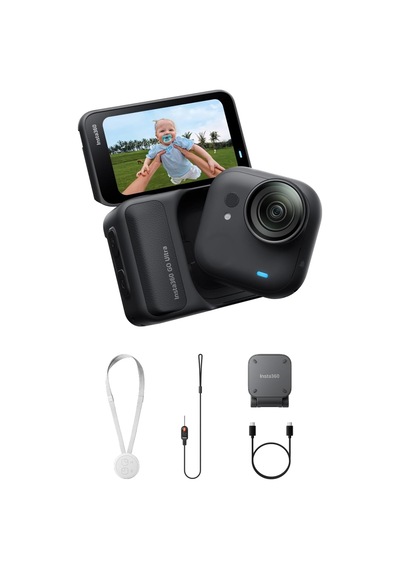 Go Ultra Siyah - Küçük 4k Hafif Kamera, Kompakt Eller Serbest Pov Fotoğraf Makinesi Ve Video Kamerası, Vlog, Spor,