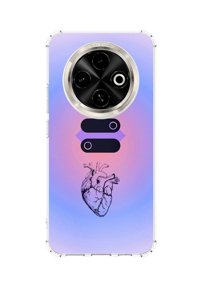 Tecno Spark 30c Uyumlu Mantık Ve Duygu Temalı Baskılı Silikon Kılıf