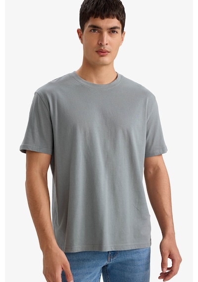 Defacto Pamuklu Basic Gri Erkek T-shirt V7699az/gn1175 Gri