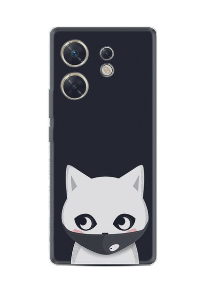 Infınıx Zero 30 4g Kılıf Silikon Desen Özel Seri Pandemi Cat 1729