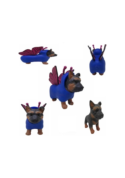 Dress Your Puppy Kostümlü Esneyen Figürler Köpek Kelebek Alman Ku