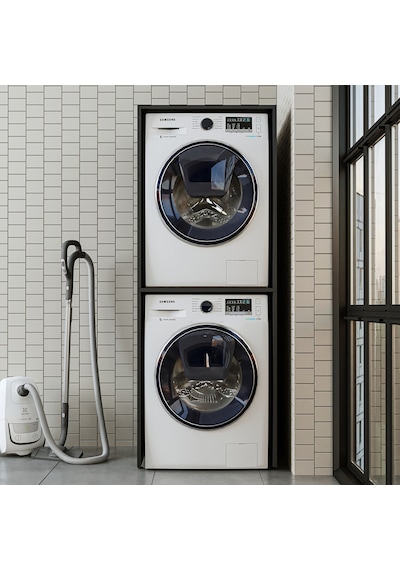 Roomart Banyo Çamaşır ve Kurutma Makinesi Dolabı Antrasit