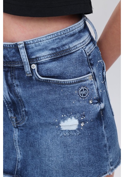 Elvin Indigo Mini Taşlı-mavi Mavi