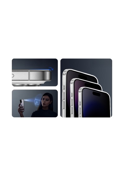 İphone 17 Uyumlu Uygulama Aparatlı Oliv Hayalet Temperli Cam Ekran Koruyucu - Siyah - T39583