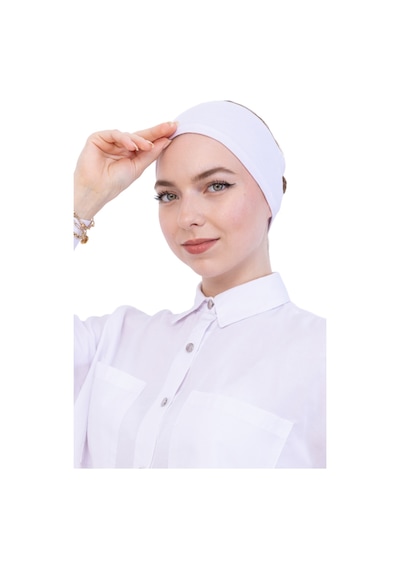Modish Group Kadın Tesettür Bandana Penye Kaymaz Hazır Şal Eşarp Altı Bone Rahat Kullanım Beyaz