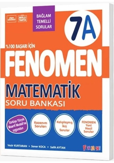 7. Sınıf Matematik A Fenomen Soru Bankası Fenomen Okul Yayınları