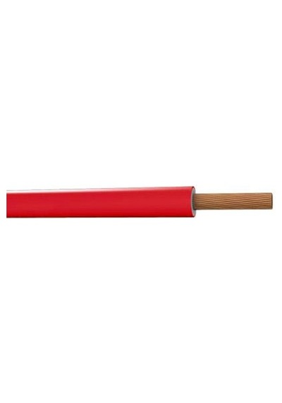 1 mm Nyaf Kablo Hes 1 Metre-Kırmızı