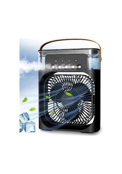 Blic Bwfn10 Siyah Buzlu Vantilatör Mini Fan 5 Spreyli Su Püskürtmeli 600 Ml Buhar Makinesi Nemlendir