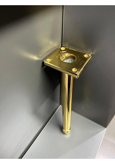 Bone X Metal Ayak 15cm Altın Koltuk Puf Dolap Tv Ünite Modern Mobilya Ayağı Komidin Gold Konsol