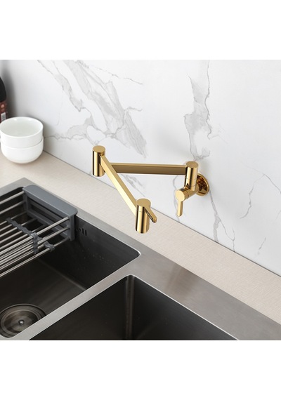 MUTFAK OCAK ÜSTÜ MUSLUK POT YENİ MODEL GOLD ALTIN DORE RENK Gold