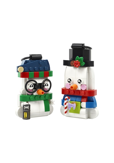 LEGO® Kardan Adam Süsleri 40812 – 6+ Yaş Çocuklar için 2 Kardan Adam Figürü İçeren Yılbaşı Ağacı Süsü Oyuncak Yapım Seti (168P)
