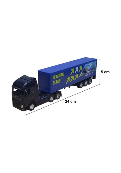 Welly 1:64 Ölçek Volvo Fh Diecast Metal Oyuncak Tır Açılır Kapaklı Model Araç Lisanslı