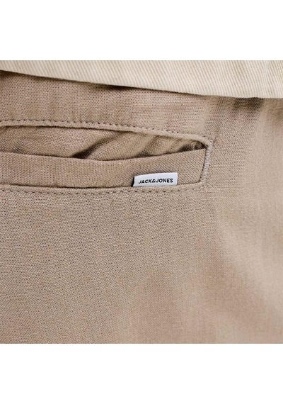 Jack&jones Bill Andros Vis Linen Blend Jogger Erkek Bej Pantolon