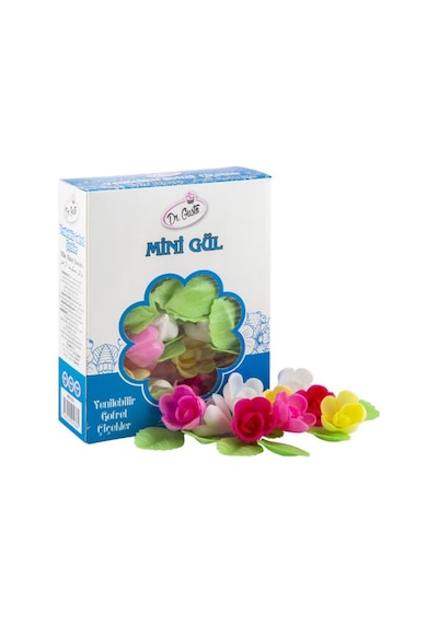 Dr.Gusto Yenilebilir Renkli Mini Gül 50 Adet