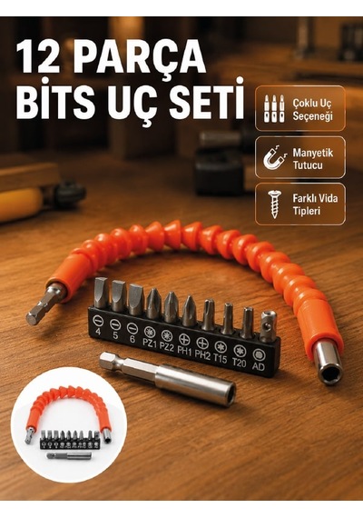 300 Mm Esnek Şaftlı Bits Uç Seti Dar Alanlar İçin Mx4073-3-a4ee2