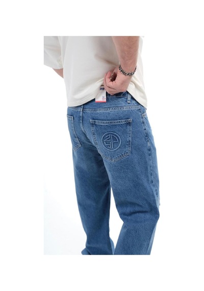 Baggy Mavi Jean Denim Pantolon Mavi