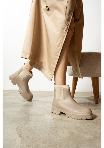 Wolk Shoes Yummy Yagmur Botu Su Almaz Bej - 624437130 Bej
