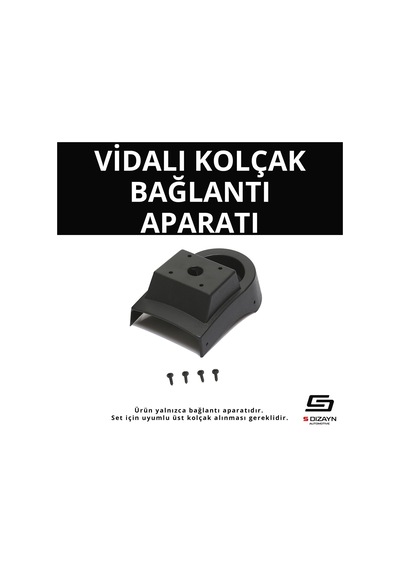 S-dizayn Opel Corsa E Abs Vidalı Kol Dayama Kolçak Alt Adaptör 2014-2019 A+kalite