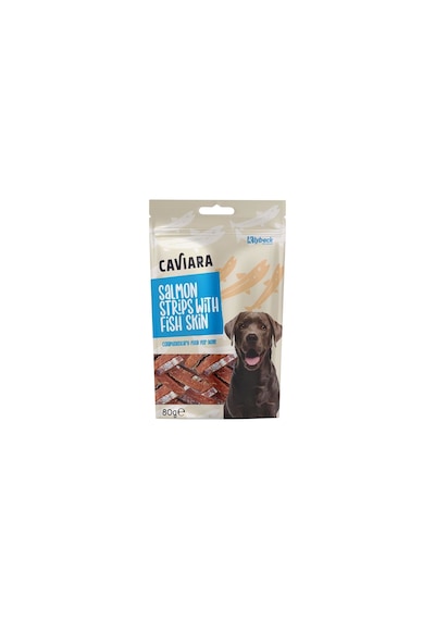 Caviara Balık Derisi Ve Somon Dilimleri Köpek Ödülü 80 Gr