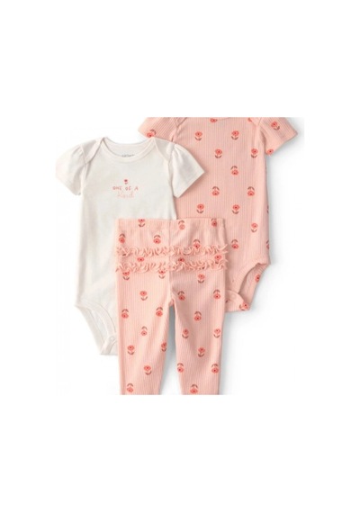 Carter's Layette Kız Bebek 3lü Set 1u619810 Turuncu