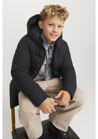 Jack Jones Erkek Çocuk Mont 12260475 Siyah