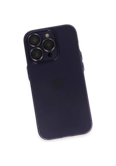 İphone 14 Pro Max Kılıf Luko Lens Silikon - Siyah
