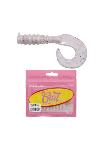 Hanfish Gurt 4.5cm 10 Adet Orak Kuyruk Silikon Yem Agt-114 Peary Glow