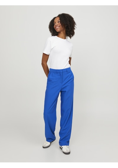 Jack & Jones Kadın Yüksek Bel Kumaş Pantolon - Marry - 12200674 Blue Iolite Mavi