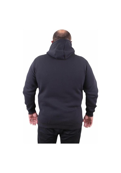 Starbattal Büyük Beden Unisex Kapüşonlu 3Ip Sweat 11701 Lacıvert-Lacıvert Lacivert