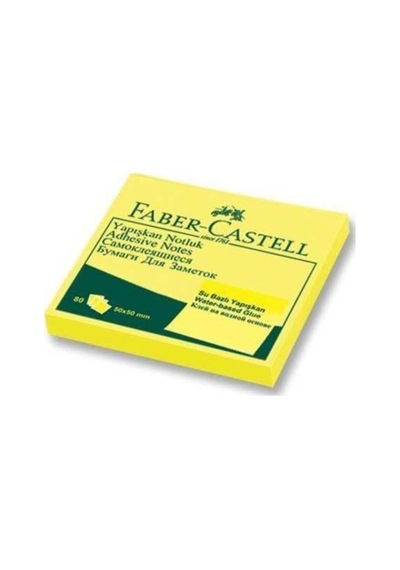 Faber Castell Not Kağıdı 50 50 Yapışkanlı Fosforlu Sarı