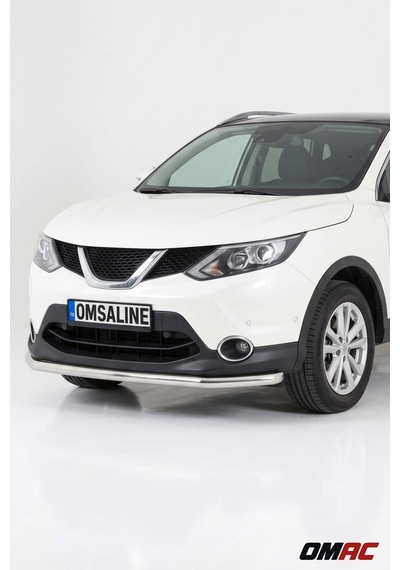 Nissan Qashqai 2014-2018 Uyumlu Araca Özel Texas Ön Alt Koruma Ø60mm Krom