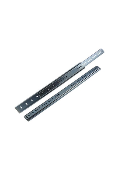 En 45 Mm Frenli Teleskopik Bilyalı Çekmece Rayı 35 Cm 4 Takım Metalik