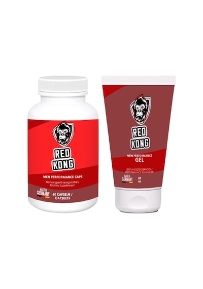 Red Kong Erkeklere Özel Set 60lı Kapsüler + Red Kong Gel Jel 50 Ml