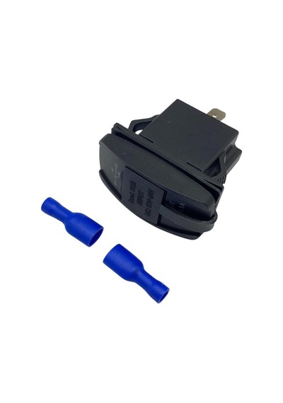 12v-24v Telefon Şarj Cihazı 3.1 A Usb Anahtar Tipi Kırmızı Işık