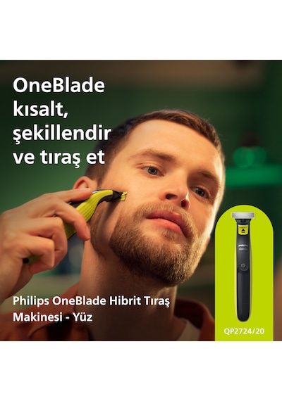 Philips OneBlade QP2724/20 Elektrikli Tıraş Makinesi - Sakal & Vücut - Islak & Kuru Kullanım
