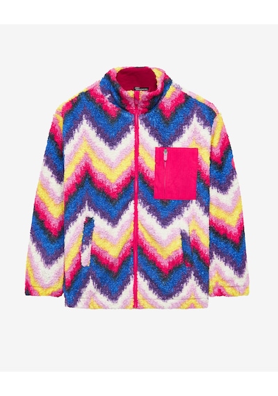 Skechers G Outdoor Fleece Full Zip Sherpa Büyük Kız Çocuk Pembe Ceket Sk242139-831