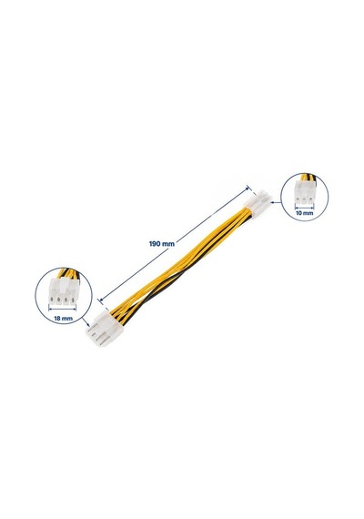 Powermaster Pm-38401 8 Pin Ekran Kartı Güç Çevirici Kablo