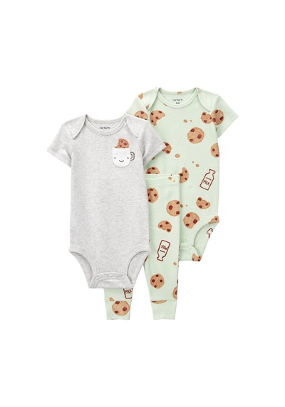 Carter's Layette Bebek 3'lü Set 1p570910 Karışık Renkli 001