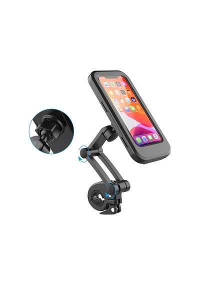 Portatif Universal Scooter Motosiklet Bisiklet Su Geçirmez Waterp Siyah