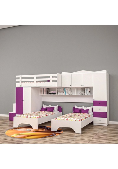 Navaro Genç Odası Takımı Mdf Beyaz Navaro Genç Odası Takımı Mdf Beyaz