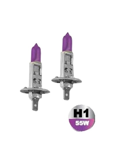 Jsv H1 Halojen Ampul 12v 55w 30000k Far Ampulü Ice Blast 2li Set Deli Mavi 1 Adet