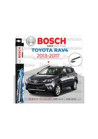 Toyota Uyumlu Rav4 Muz Silecek Takımı 2013-2017 Bosch Aerotwin N11.4098