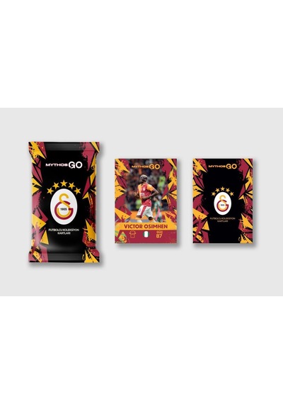 Mythos Go Galatasaray Futbolcu Kartları 12'li Kutu 2025/2026 72 Kart Resmi Lisanslı