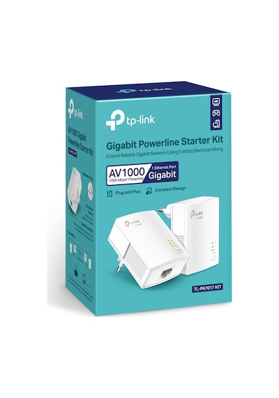 TP-Link TL-PA7017 KIT AV1000 1000 Mbps Powerline Adaptör Kiti 2'li