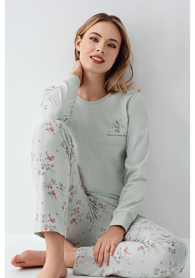 Rolypoly Kadın Yeşil Pijama Takımı Rp3703-s-v1 Yeşil