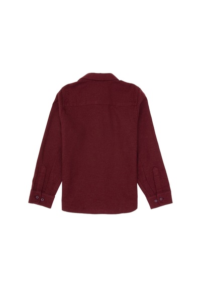U.S. Polo Assn. Kız Çocuk Bordo Uzun Kollu Basic Gömlek 50317666-VR177